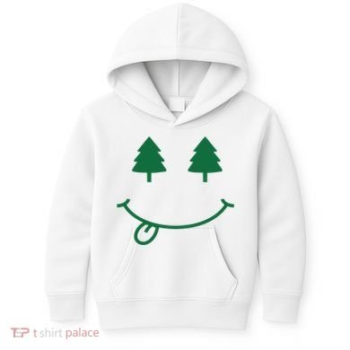 Christmas Smiley Holiday Kids Hoodie