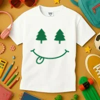 Christmas Smiley Holiday Kids T-Shirt thumb 3