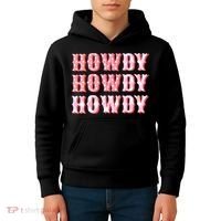 Cowgirl Shirt Howdy Howdy Kids Hoodie thumb 4