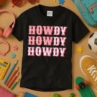 Cowgirl Shirt Howdy Howdy Kids T-Shirt thumb 3