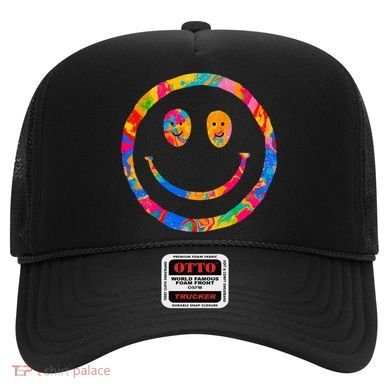 Colorful Super Happy Face Smiley Hat