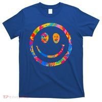 Colorful Super Happy Face Smiley T-Shirt thumb 0