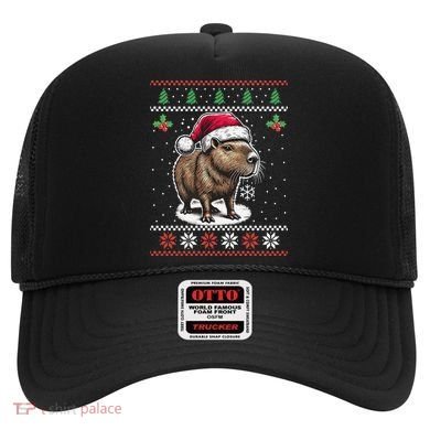 Capybara Santa Hat Ugly Christmas Sweater Xmas Hat