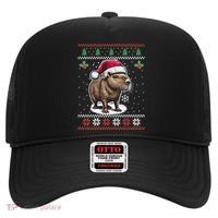 Capybara Santa Hat Ugly Christmas Sweater Xmas Hat thumb 0