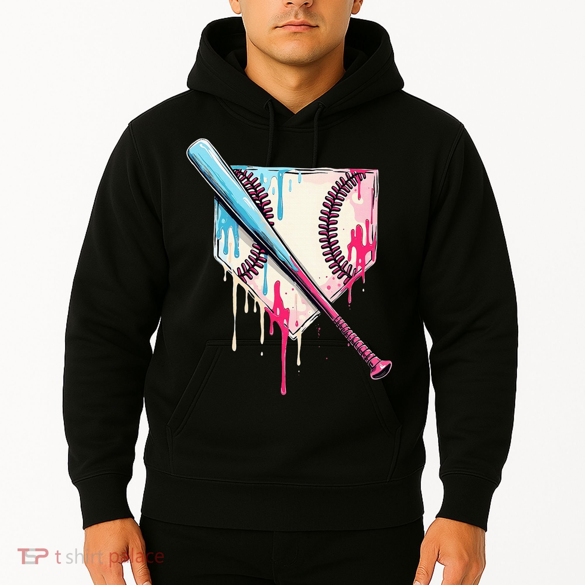 Cool Sport Home Plate Drip With Sprinkles Drip Hoodie
