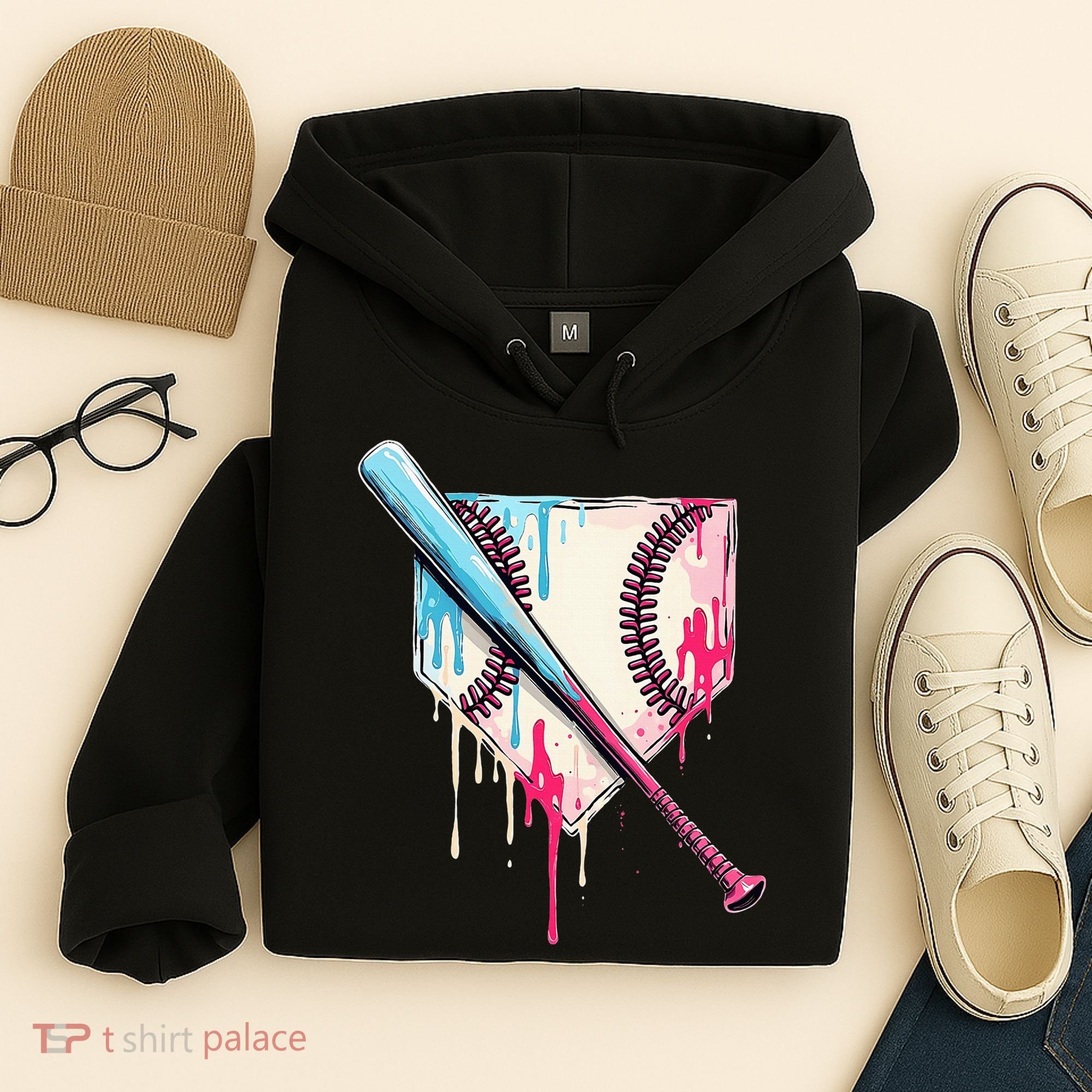 Cool Sport Home Plate Drip With Sprinkles Drip Hoodie