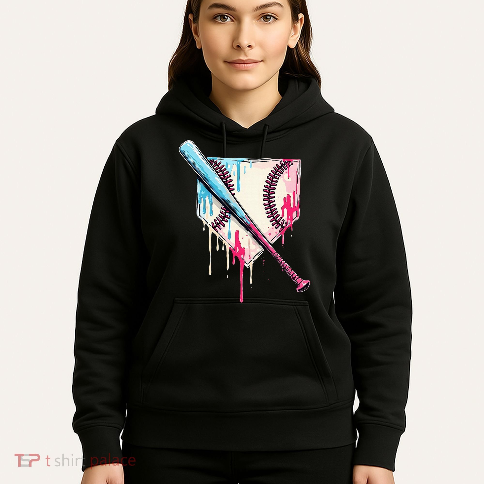Cool Sport Home Plate Drip With Sprinkles Drip Hoodie