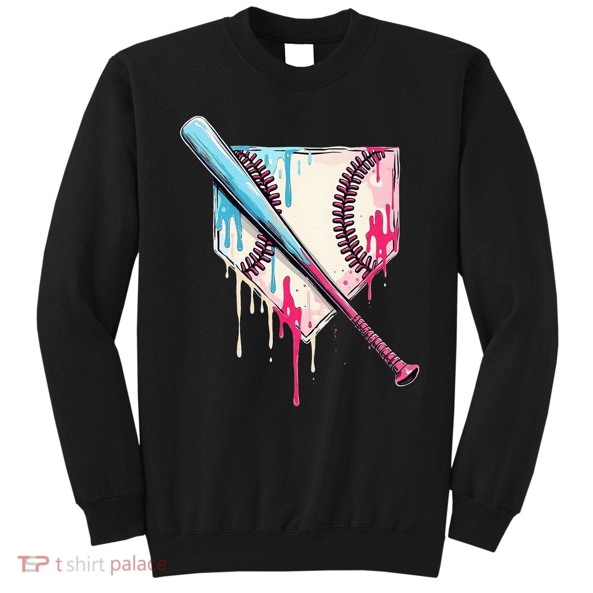 Cool Sport Home Plate Drip With Sprinkles Drip Sweatshirt