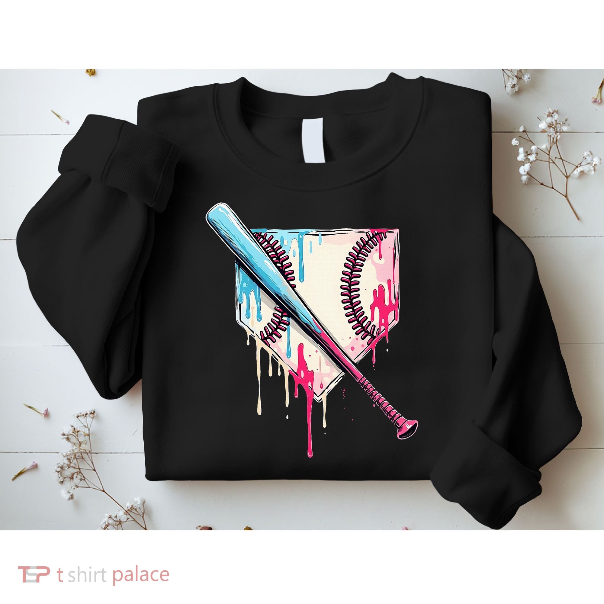 Cool Sport Home Plate Drip With Sprinkles Drip Sweatshirt