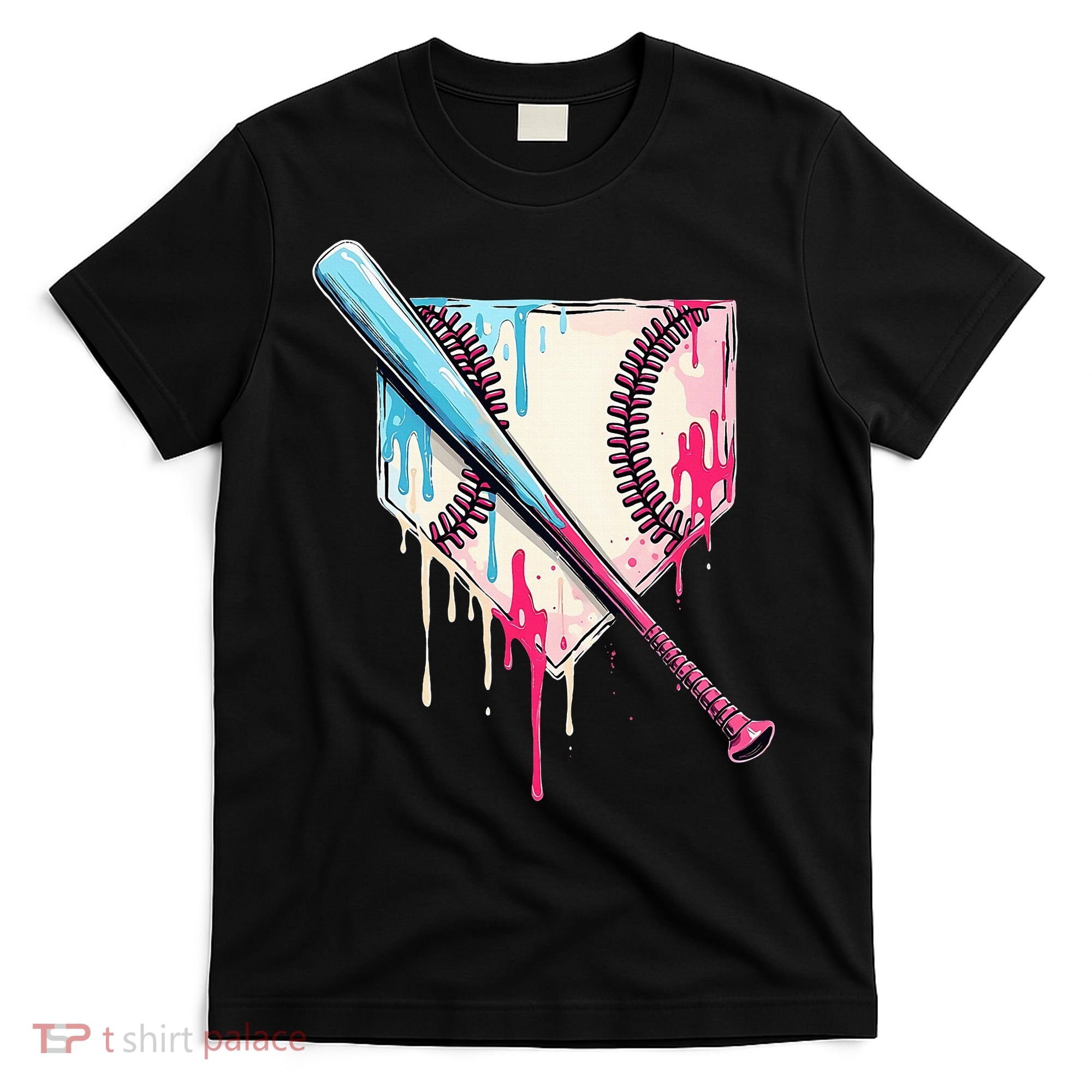 Cool Sport Home Plate Drip With Sprinkles Drip T-Shirt