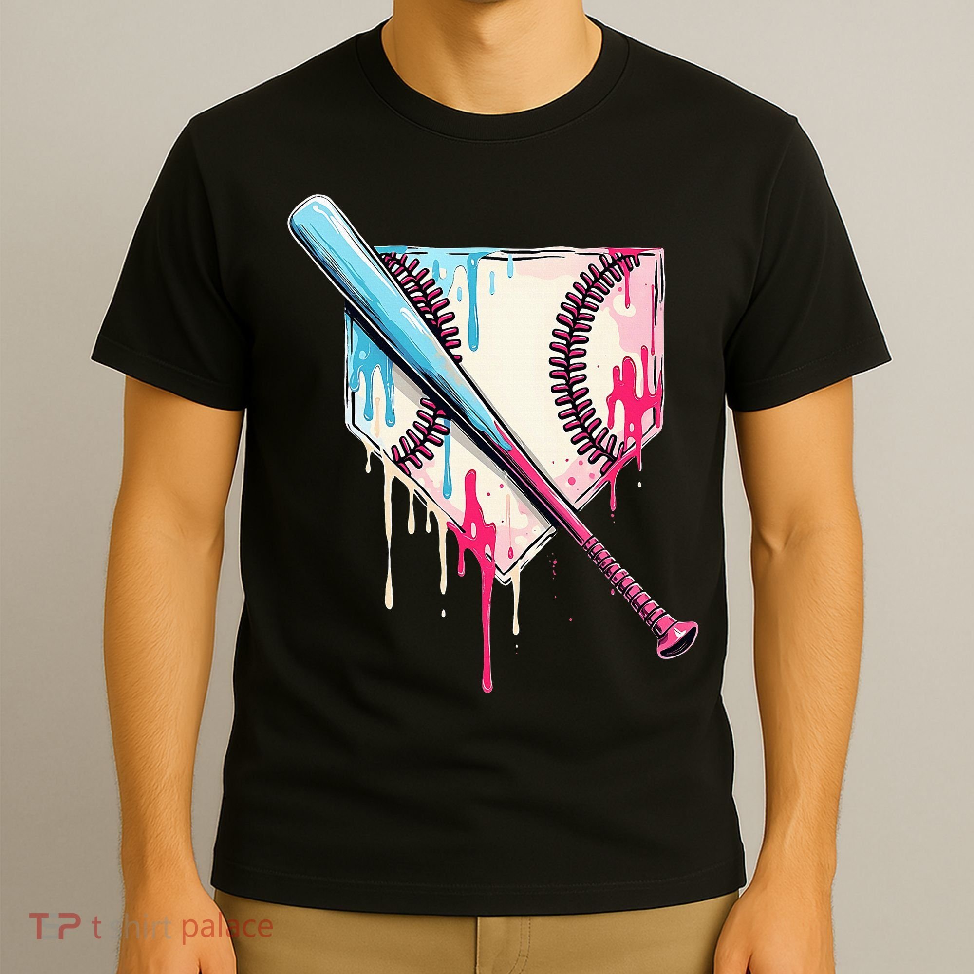 Cool Sport Home Plate Drip With Sprinkles Drip T-Shirt