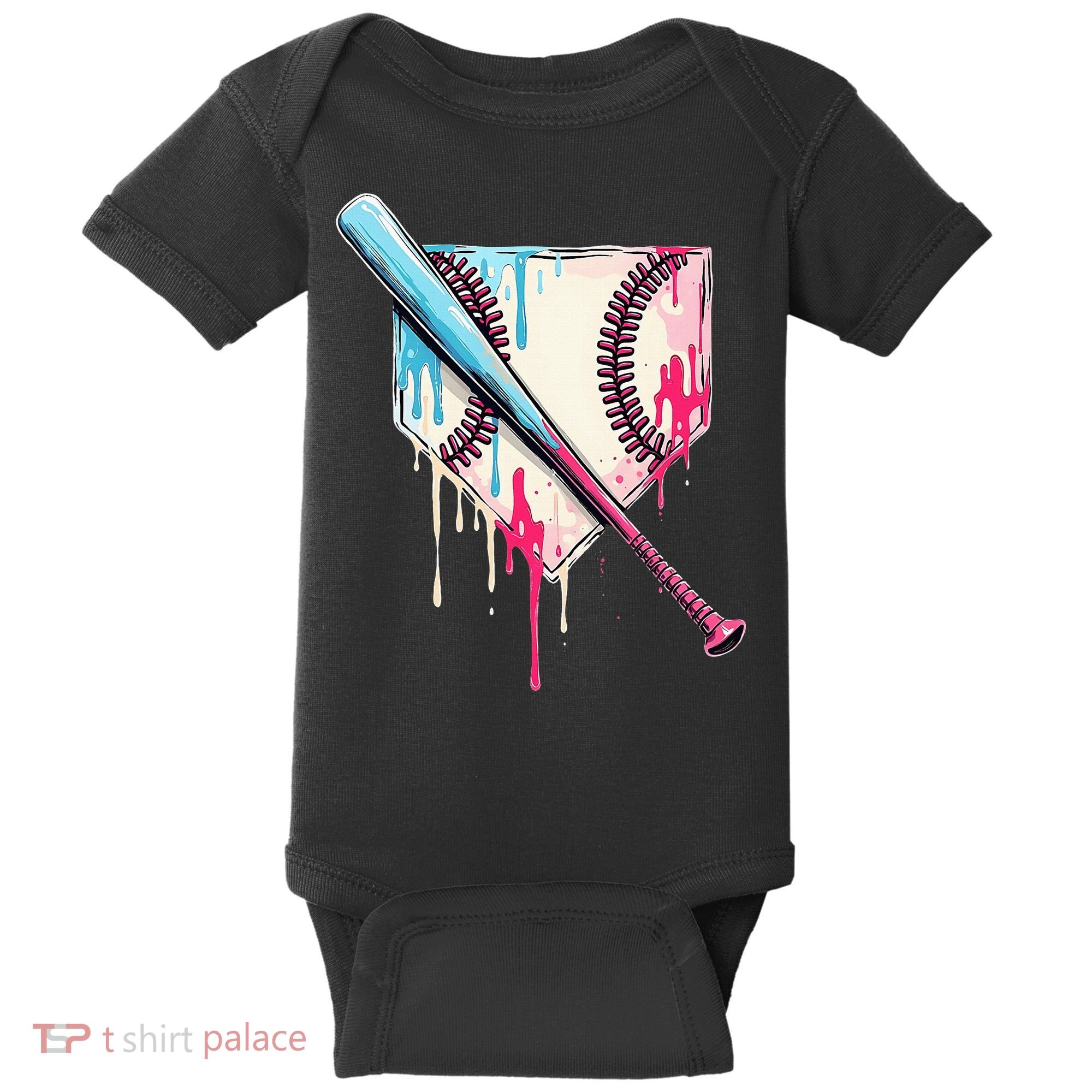 Cool Sport Home Plate Drip With Sprinkles Drip Baby Bodysuit