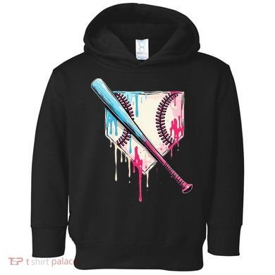 Cool Sport Home Plate Drip With Sprinkles Drip Toddler Hoodie