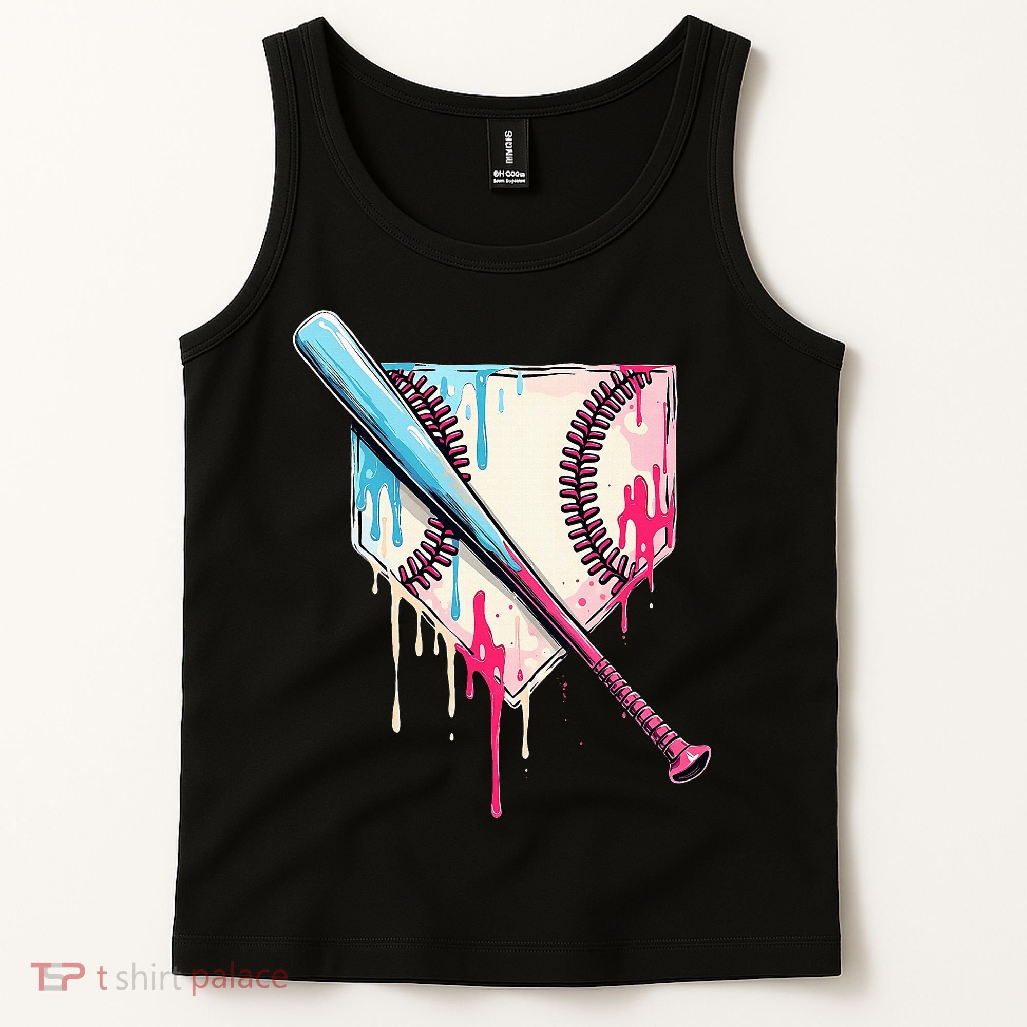 Cool Sport Home Plate Drip With Sprinkles Drip Tank Top