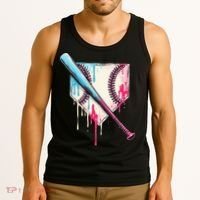 Cool Sport Home Plate Drip With Sprinkles Drip Tank Top thumb 3