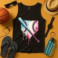 Cool Sport Home Plate Drip With Sprinkles Drip Tank Top thumb 4
