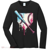 Cool Sport Home Plate Drip With Sprinkles Drip Women's Long Sleeve Shirt thumb 0