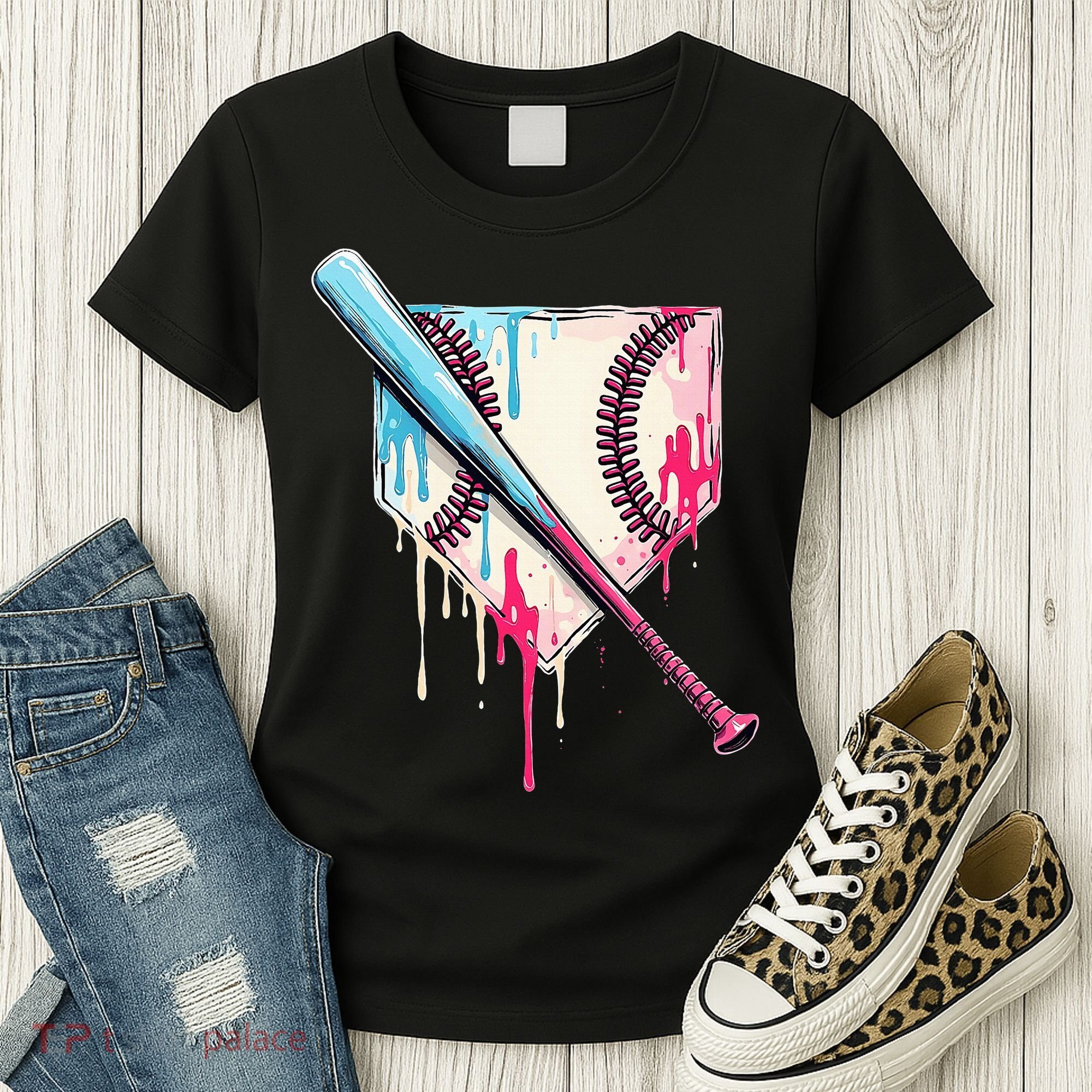 Cool Sport Home Plate Drip With Sprinkles Drip Women's T-Shirt