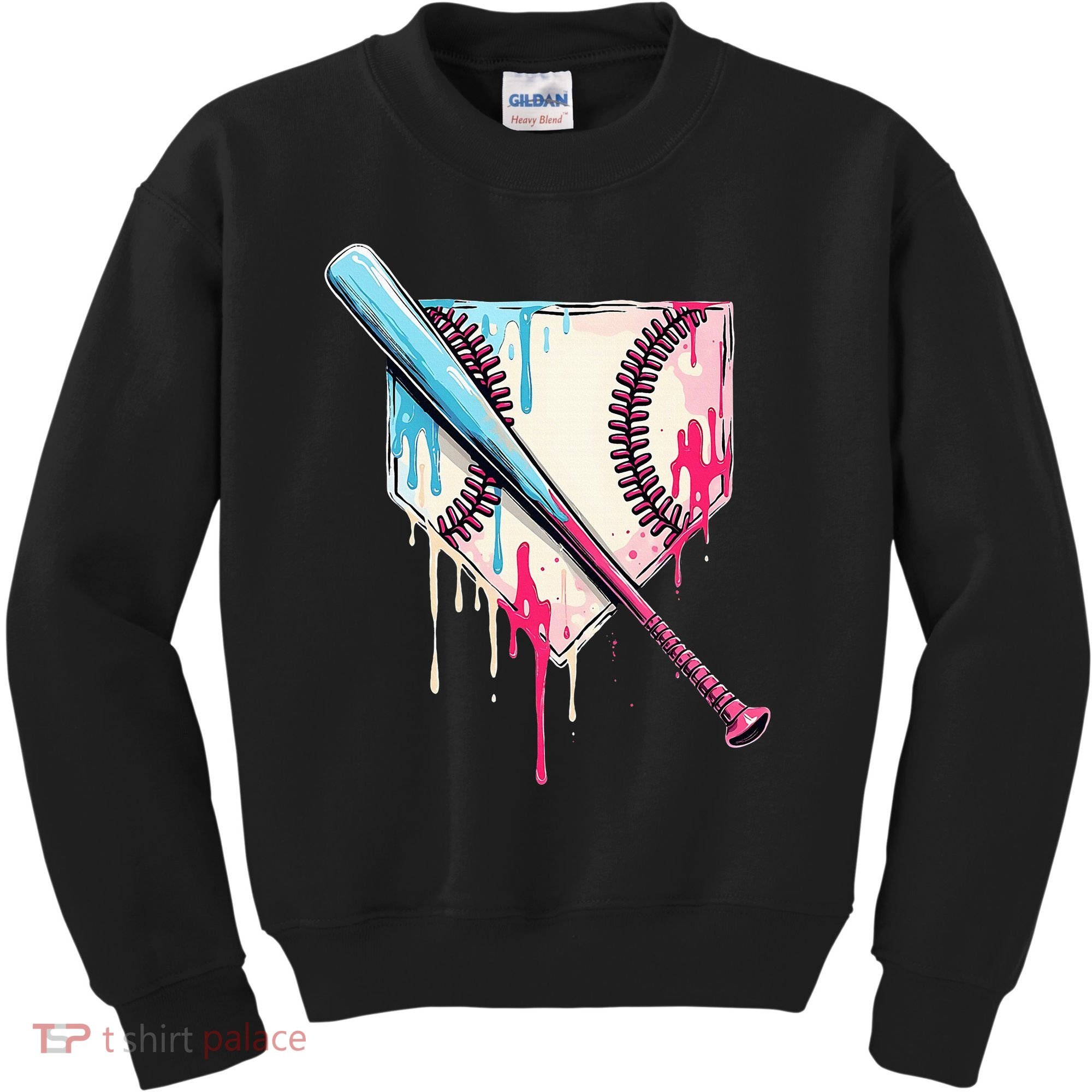 Cool Sport Home Plate Drip With Sprinkles Drip Kids Sweatshirt