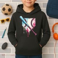 Cool Sport Home Plate Drip With Sprinkles Drip Kids Hoodie thumb 2