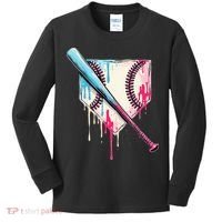 Cool Sport Home Plate Drip With Sprinkles Drip Kids Long Sleeve Shirt thumb 0