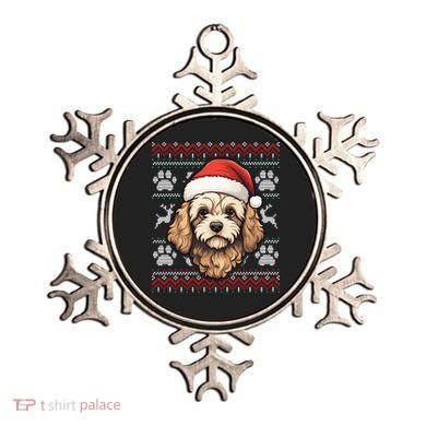 Cavapoo Santa Hat Christmas Funny Dog Mom Dad Great Gift Ornament