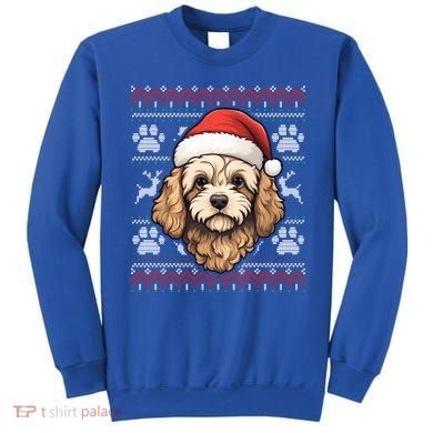Cavapoo Santa Hat Christmas Funny Dog Mom Dad Great Gift Sweatshirt