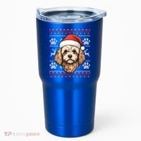 Cavapoo Santa Hat Christmas Funny Dog Mom Dad Great Gift Tumbler thumb 0