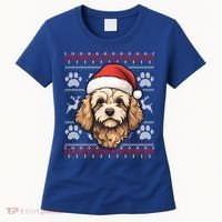 Cavapoo Santa Hat Christmas Funny Dog Mom Dad Great Gift Women's T-Shirt thumb 0