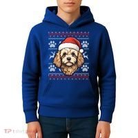 Cavapoo Santa Hat Christmas Funny Dog Mom Dad Great Gift Kids Hoodie thumb 4