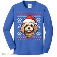 Cavapoo Santa Hat Christmas Funny Dog Mom Dad Great Gift Kids Long Sleeve Shirt thumb 0