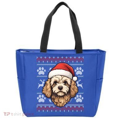 Cavapoo Santa Hat Christmas Funny Dog Mom Dad Great Gift Tote Bag