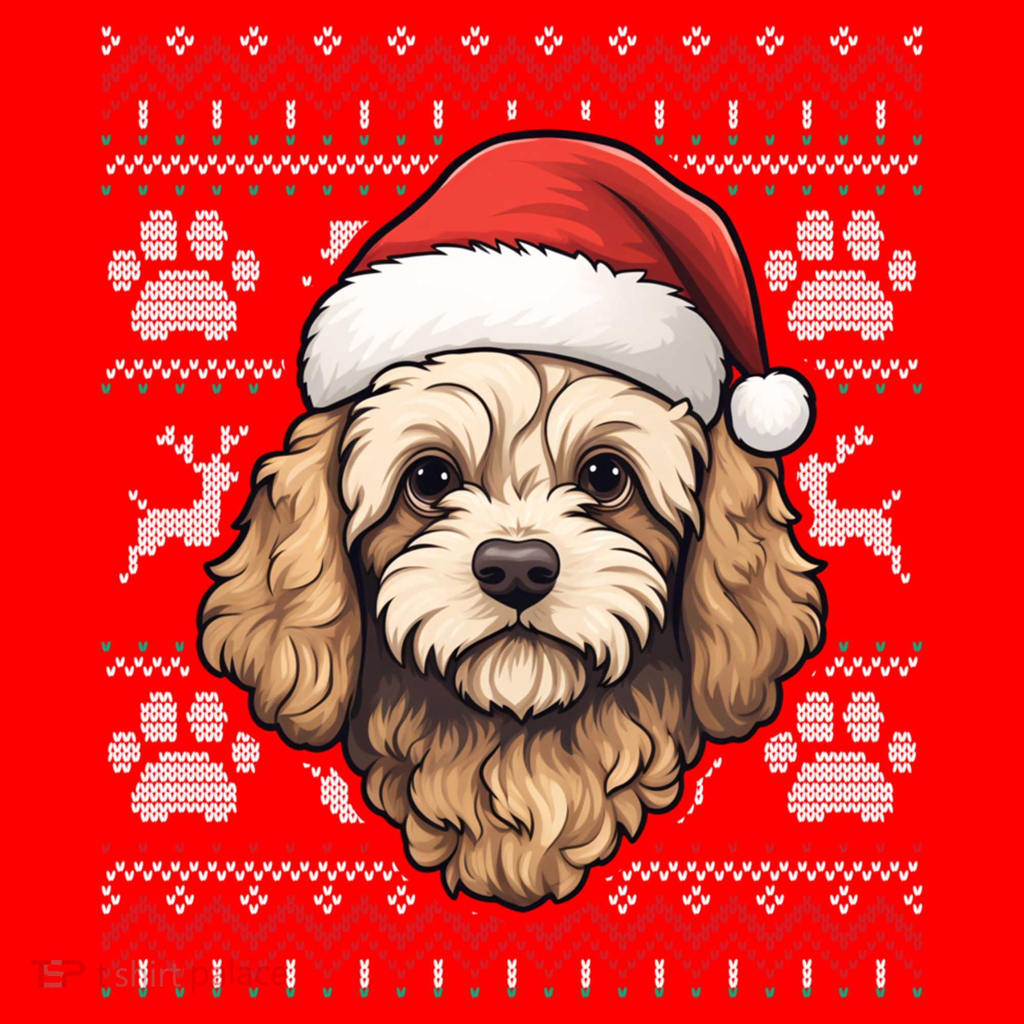 Cavapoo Santa Hat Christmas Funny Dog Mom Dad Great Gift Santa Hat