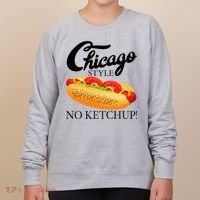 Chicago Style Hot Dog Summer 4th Of July No Ketchup Gift Women's Sweatshirt thumb 0