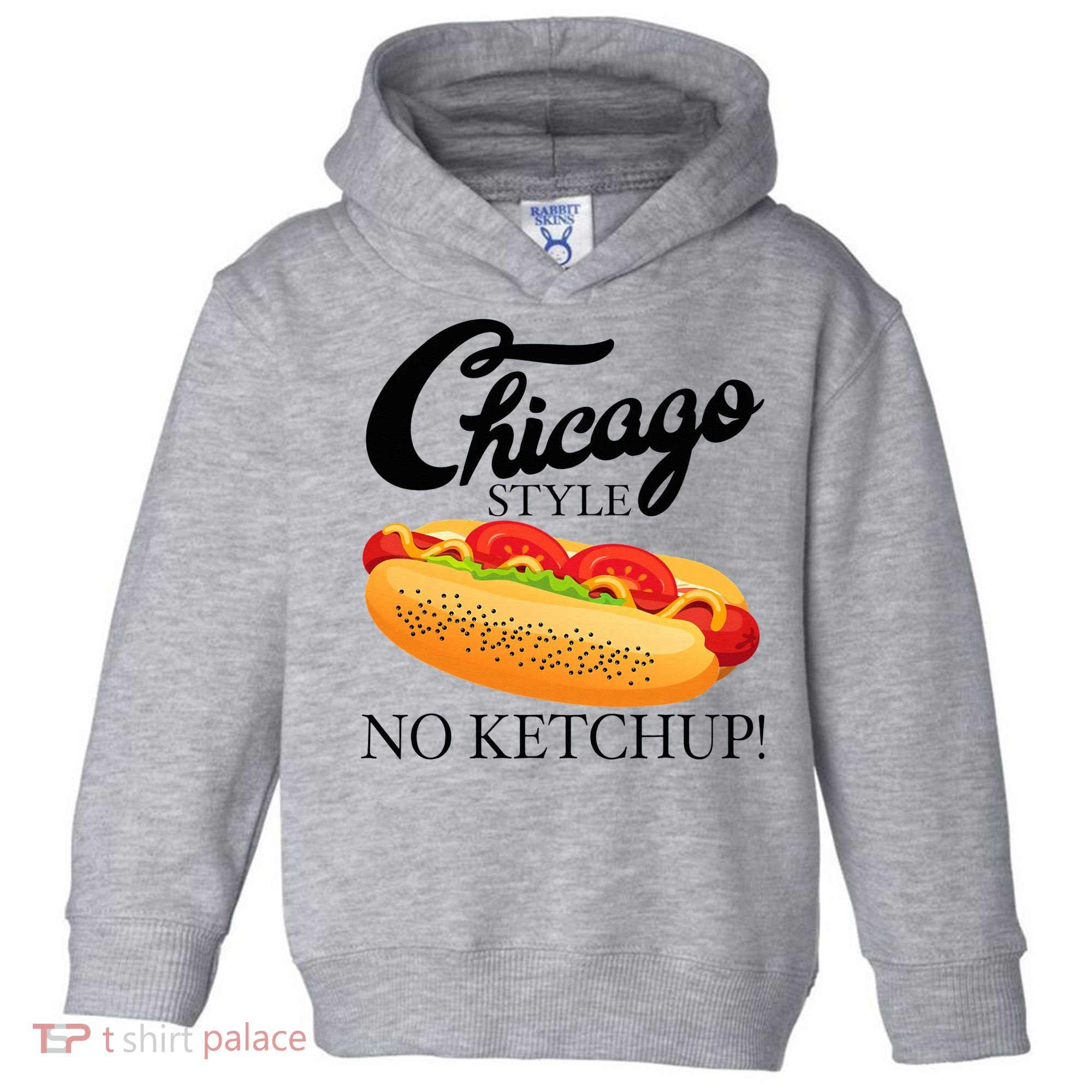 Chicago Style Hot Dog Summer 4th Of July No Ketchup Gift Toddler Hoodie