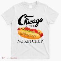 Chicago Style Hot Dog Summer 4th Of July No Ketchup Gift T-Shirt thumb 0