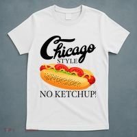 Chicago Style Hot Dog Summer 4th Of July No Ketchup Gift T-Shirt thumb 5