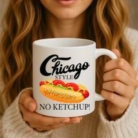 Chicago Style Hot Dog Summer 4th Of July No Ketchup Gift Coffee Mug thumb 3