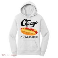 Chicago Style Hot Dog Summer 4th Of July No Ketchup Gift Women's Hoodie thumb 0