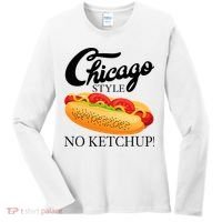 Chicago Style Hot Dog Summer 4th Of July No Ketchup Gift Women's Long Sleeve Shirt thumb 0