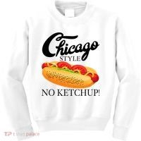Chicago Style Hot Dog Summer 4th Of July No Ketchup Gift Kids Sweatshirt thumb 0