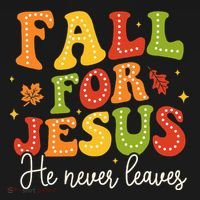 Christian Sayings Halloween Fall For Jesus Religious Long Sleeve Shirt thumb 2