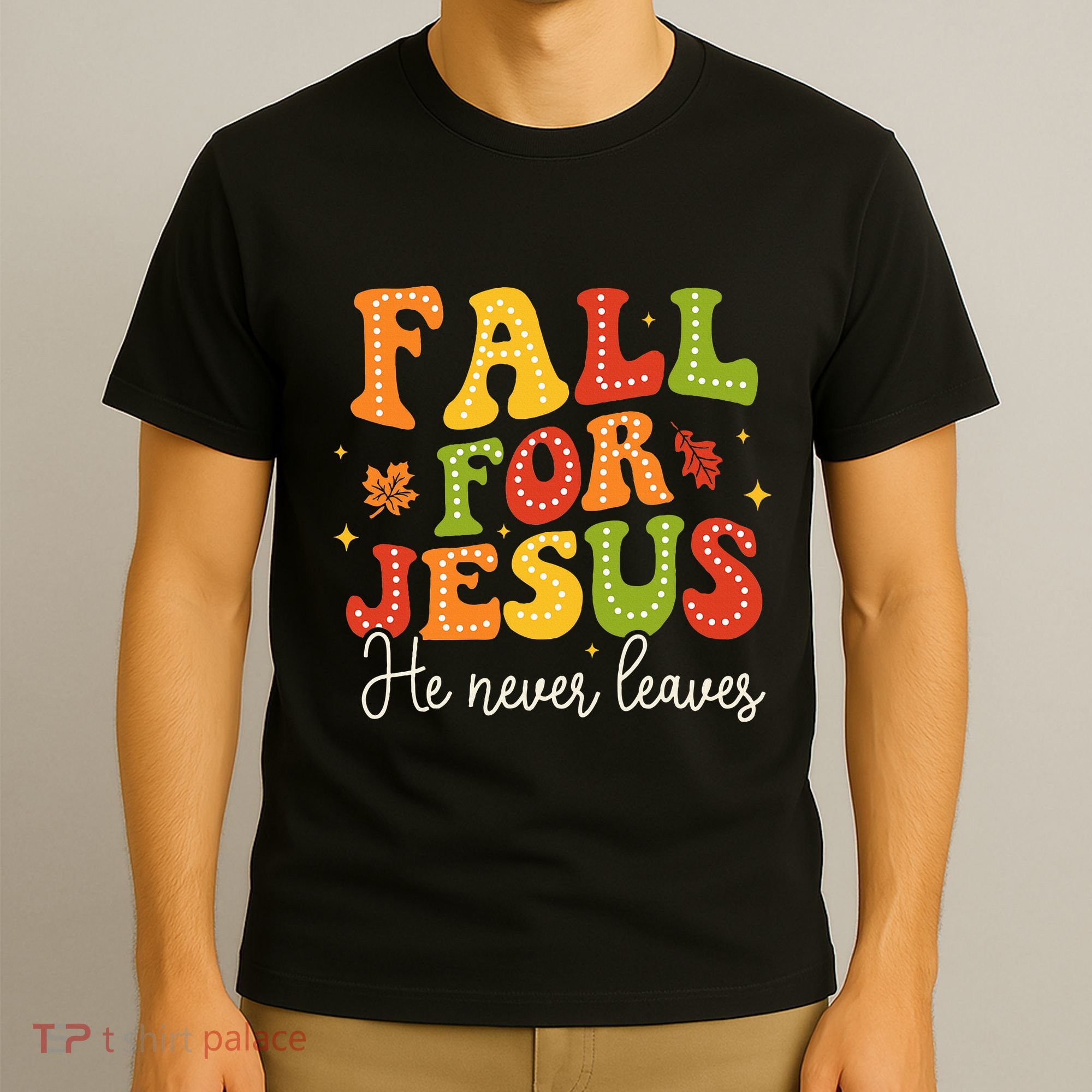 Christian Sayings Halloween Fall For Jesus Religious T-Shirt