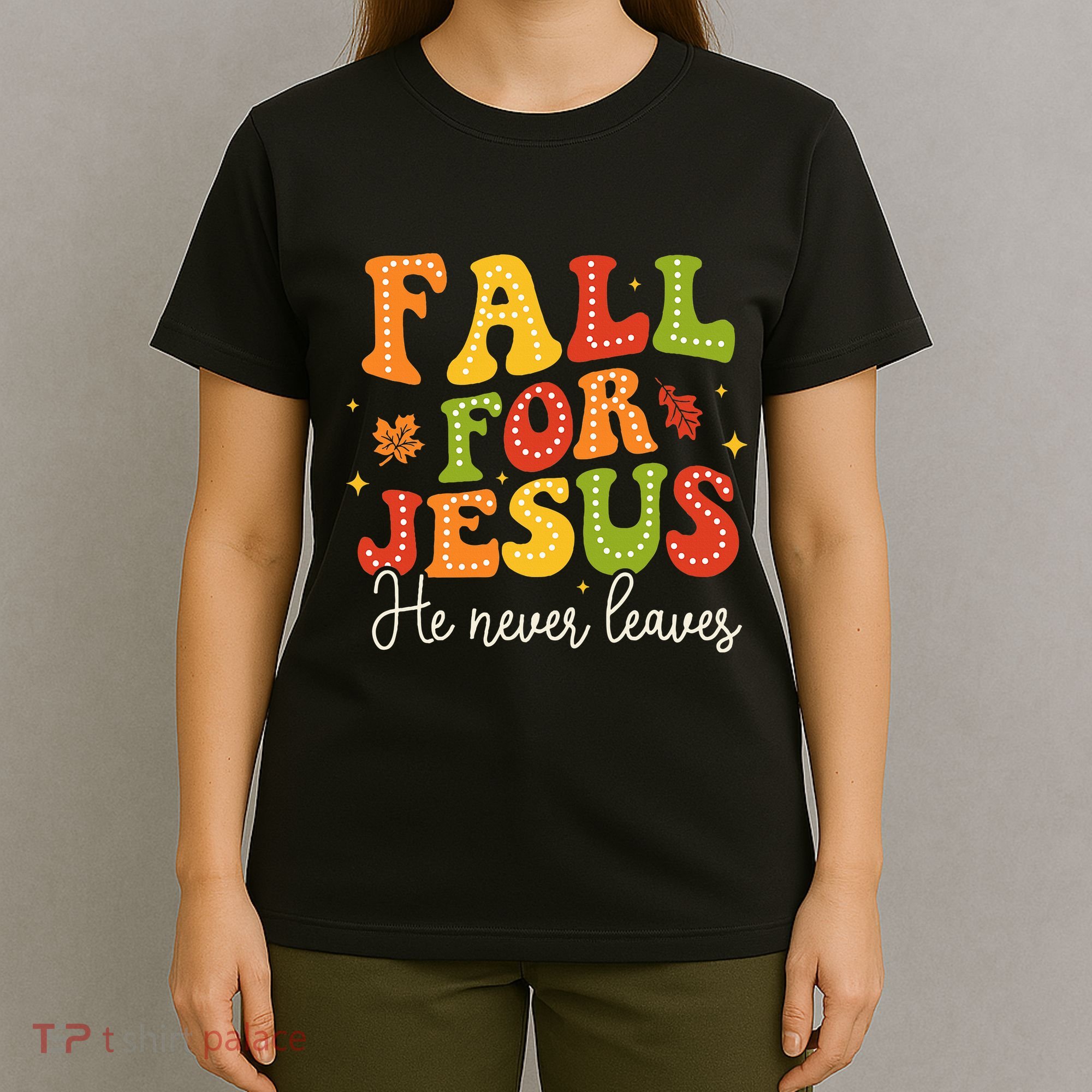 Christian Sayings Halloween Fall For Jesus Religious T-Shirt