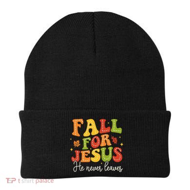 Christian Sayings Halloween Fall For Jesus Religious Beanie
