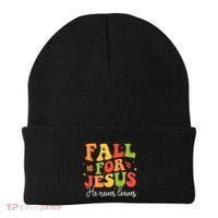 Christian Sayings Halloween Fall For Jesus Religious Beanie thumb 0