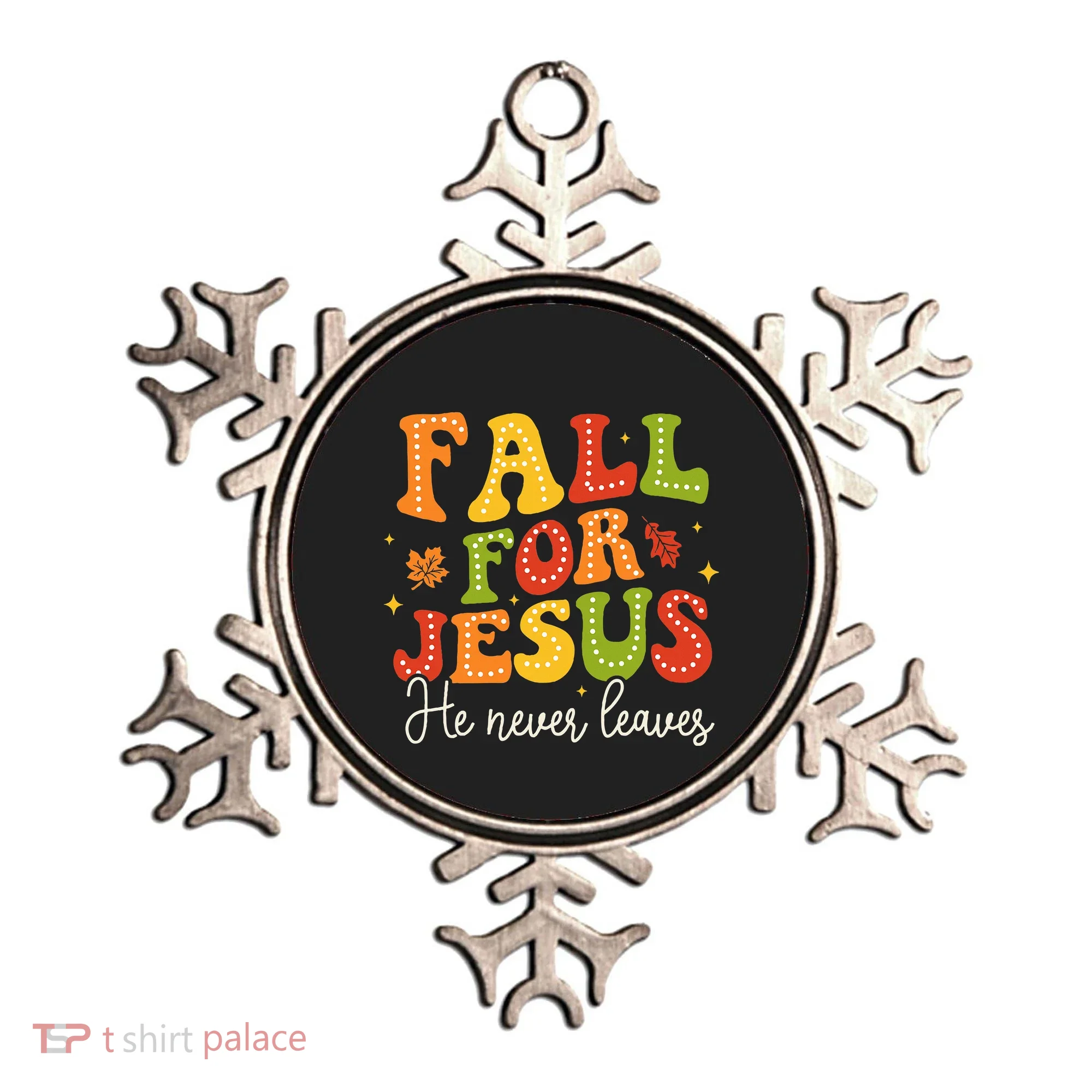 Christian Sayings Halloween Fall For Jesus Religious Ornament