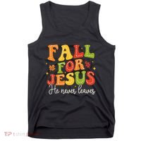 Christian Sayings Halloween Fall For Jesus Religious Tank Top thumb 0