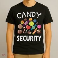Candy Security Halloween Costume Party T-Shirt thumb 3