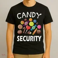 Candy Security Halloween Costume Party T-Shirt thumb 3